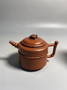 旧家蔵出 清時代 陶磁器朱泥 白泥 紫泥 急須 唐物 時代物 茶壷 煎茶道具 孟臣 中国宜興 紫砂 中国美術