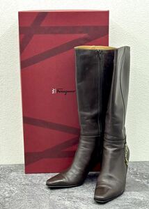 難有■Salvatore Ferragamo サルヴァトーレ フェラガモ ブーツ 靴 8C 26cm 相当■兵庫県姫路市から 23-779