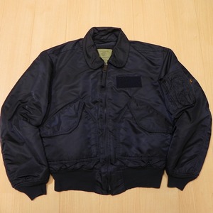 90s USA製 ALPHA INDUSTRIES アルファ CWU-45/P フライトジャケット M 紺 ネイビー DLA-5795210 古着 ビンテージ 即決 ★h