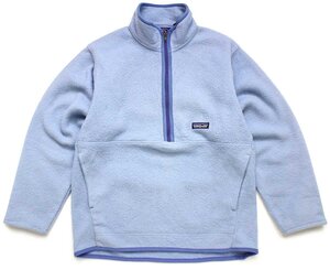 ★00s メキシコ製 patagoniaパタゴニア マースピアル ハーフジップ シンチラ フリース 水色 S★オールド アウトドア スナップT ジャケット