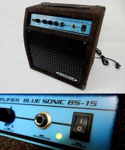 【FERNANDES】フェルナンデス BASS AMPLIFIER BLUE SONIC BS-15 ベースアンプ 通電/出音確認 中古品 JUNK扱い 現状渡し 一切返品不可で