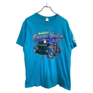 GILDAN 半袖 プリント Tシャツ Lサイズ ギルダン コットン グリーン系 コットン 古着卸 アメリカ仕入 t2409-4119