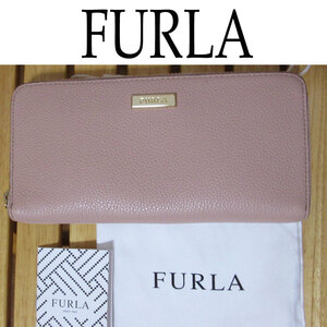 財布 長財布 ★いまだけ送料込【新品】 フルラ Furla ファスナー ジップアラウンド ZipAround ピンク ★未使用 