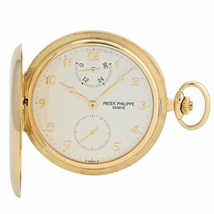 パテックフィリップ PATEK PHILIPPE ポケットウォッチ スモールセコンド 懐中時計 983J 懐中時計 YG 手巻き シルバー メンズ 【中古】