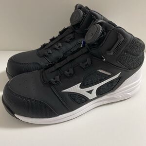 28cmMIZUNO　F1GA220309　安全靴　オールマイティ　LS II 73M BOA　カラーブラック×ホワイト(09)　ALMIGHTY