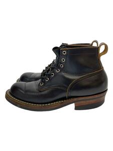 NICKS BOOTS◆レースアップブーツ/27cm/BLK/レザー//