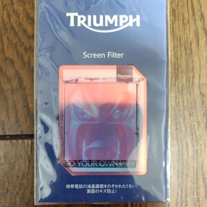 TRIUMPH SCREEN FILTER トライアンフ　スクリーンフィルター　未使用新品　非売品