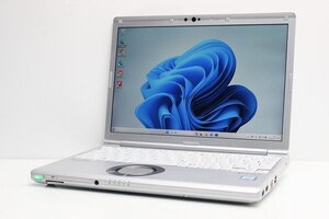 1円スタート ノートパソコン Windows11 WPS office搭載 Panasonic レッツノート CF-SV8 第8世代 Core i5 SSD256GB メモリ8GB カメラ 12.1