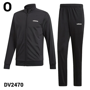 O 新品【adidas Basics Track Suit BLACK/BLACK メンズ ウェア セットアップ ジャージ DV2470 FRW21 上下セットアップ ジャケット パンツ】