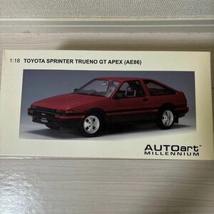  1/18 AUTOart オートアート トヨタ スプリンター トレノ TOYOTA SPRINTER TRUENO GT APEX レッド/ブラック (AE86) ハチロク 