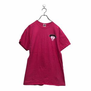 GILDAN 半袖 プリント Tシャツ M ギルダン ピンク バックプリント クルーネック 古着卸 アメリカ仕入 a604-5918