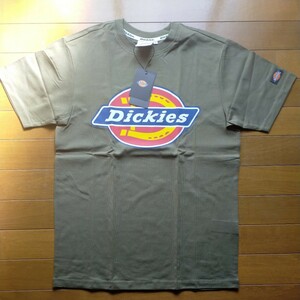 Dickies ディッキー ロゴ 半袖Tシャツ ミリタリーグリーン Sサイズ 定価4400円 半袖 Tシャツ y9780-1-HZ8