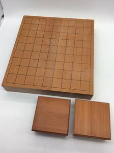 ＃2390　卓上将棋盤 駒台セット 足無し将棋盤　※写真をご確認ください