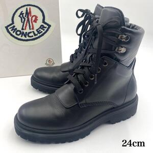 未使用級MONCLER PATTY ANCLE BOOTS BLACK 37