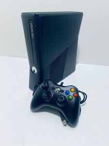 美品/動作品 マイクロソフト マットブラック Microsoft XBOX360 本体 Model 1439 黒 + コントローラー セット(N-70)