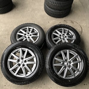 7.5分山位(WW6B002)SEIN 16 x 6.5J 5穴 114.3 +48 + BRIDGESTONE BLIZZAK VRX 215/65R16 98Q 2018年 スタッドレス 冬タイヤ 送料無料