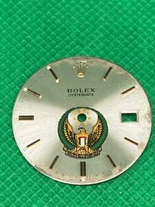 レア品 ロレックス ROLEX オイスター プレシジョン 6694 純正文字盤 シルバー UAE ダイヤル SINGER刻印 オリジナル ゴールドインデックス