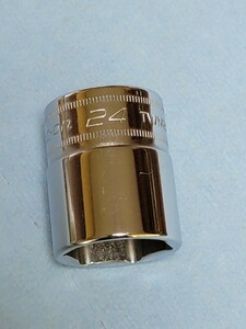 24mm 1/2 シャロー スナップオン TWM24 (6角) 中古品 超美品 保管品 SNAPON SNAP-ON シャローソケット ソケット Snap-on 