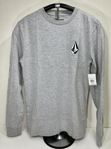 VOLCOM ボルコム A3632100HGR メンズ Lサイズ 長袖Tシャツ ロンティー 3連ロゴ Logo ヘザーグレー色 Grey ヴォルコム 新品 即決 送料無料