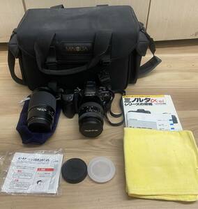 649 【動作未確認　通電OK　】100サ　カメラ本体レンズセット　MINOLTA ミノルタ α 303si デジタル一眼レフカメラ　tokina 75-300