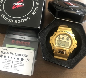 G-SHOCK DW6900 GD メタリック 25周年 Crazy Gold ゴールド カラー 有名人 多数 着用 シリーズ 三つ目 生産終了品 DW-6900GD-9 CASIO