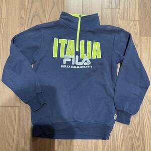 【中古・まとめて取引OK】FILA(フィラ) フリース サイズ160 ネイビー