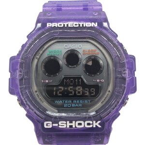 USED CASIO カシオ G-SHOCK ジーショック 腕時計 DW-5900JT パープル スケルトン 樹脂バンド デジタル 20気圧 防水 動作品 稼働品