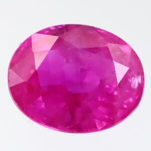 1円〜!!ソ付!!（天然ルビー0.535ct）d 約5.0×4.0mm ルース 裸石 corundum コランダム ruby 宝石 jewelry BB7/BB7 テDG0 w4★8