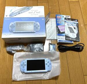 新品 SONY PSP PSP-2000フェリシアブルー 液晶フィルム2種セット ソニー プレイステーションポータブル PlayStation 