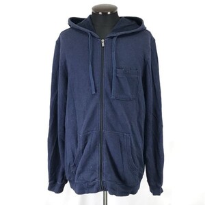 エルエルビーン/L.L.Bean★スウェット/ジップアップパーカー【メンズL/紺/navy】Jacket/Jumper/Parker◆BH522