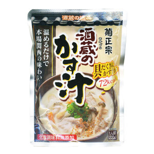 送料無料 酒蔵のかす汁 レトルト粕汁 菊正宗 本場関西の味わい 200ｇｘ２０袋セット/卸