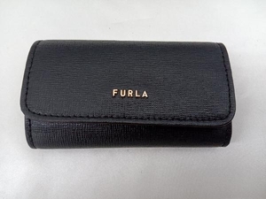 【FURLA】 フルラ 4連キーケース 小物 BLK 箱・保存袋有 中古