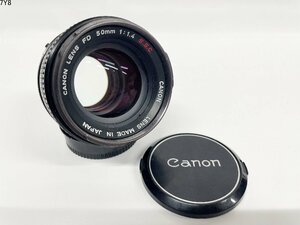 ★Canon キャノン 純正 FD 50mm 1:1.4 S.S.C. 一眼レフ カメラ MF 高級単焦点レンズ 7Y8-12