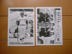 田辺靖雄　白黒写真２枚　８０，８１年