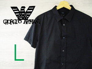 ARMANI JEANS●アルマーニジーンズ ＜Fitted・半袖シャツ＞●M2014y