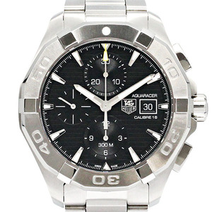 タグホイヤー TAG HEUER アクアレーサー クロノグラフ CAY2110.BA0927 ブラック文字盤 SS メンズ腕時計 自動巻き 43mm ブランド