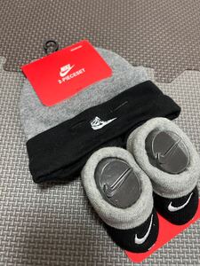 新品NIKE ベビーキャップ、ソックス2点セット　新生児　0〜6M 男の子