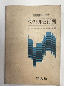 旺文社 新高数ゼミ⑦ ベクトルと行列 早川康弌 発行年不明【H93028】