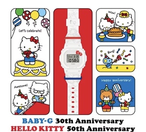 新品未使用 購入後未開封 即発送 カシオ CASIO Baby-G 30th HELLO KITTY 50th Anniversary BGD-565KT-7 限定販売品