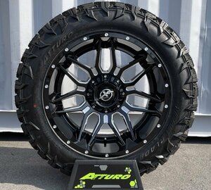 20x10J ランクル200 ランクル100 XF OFFROAD XF222 20インチマッドタイヤホイールセット ATTURO TRAIL BLADE MTS 295/55R20 33x13.50R20