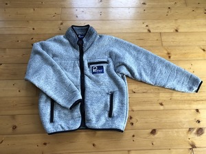 ☆Penfield　ペンフィールド　ボアフリースジャケット　サイズM　ライトグレー　USA製　90’s　レトロパイルジャケット　アウター　中古☆