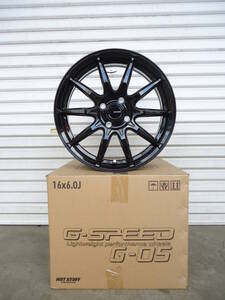 G-SPEED G05☆16×6J+45☆100-4H☆ロッキーライズアクアフィットスイフトヤリスヴィッツ☆新品ホイール4本セット