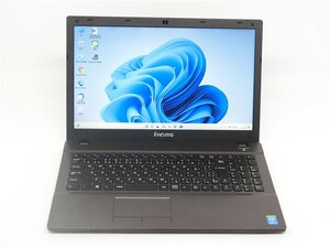 カメラ/中古ノートパソコンIIYAMA　W550SU/4世代CORei3-4100M/15.6型/8GB/新品SSD256GB/HDMI/USB3.0/WIFI/テンキー/WIN11/office搭載