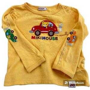 ★美品　ミキハウス　MIKIHOUSE　長袖　ロンＴ　Ｔシャツ　カットソー　トップス　９０★