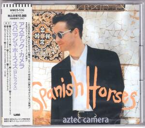 ☆AZTEC CAMERA(アズテック・カメラ)/Spanish Horses◆92年発表の坂本龍一とのコラボ作にして超大名盤◇激レアな未開封品・ケース亀裂有り