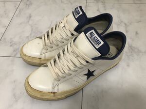 ★コンバース ワンスター白 紺 26.5cm CONVERSE ONE STAR！ホワイト ネイビーWHITE NAVY US8.5