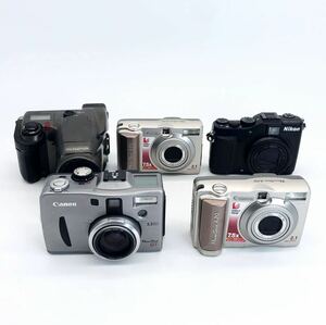 114【他にも出品中】デジタルカメラ 5台セット まとめ売り Canon ESPIO OLYMPUS Autoboy PENTAX