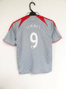 リバプール #9 TORRES トーレス 08/09 アウェイ ユニフォーム ジュニア 140cm アディダス ADIDAS Liverpool リヴァプール サッカー シャツ