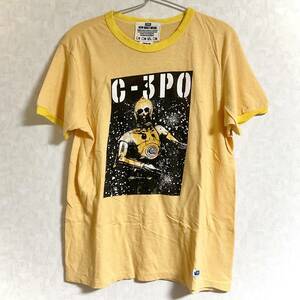 Tシャツ　EDWIN × STAR WARS　C-3PO　イエロー/サイズL　　　M218