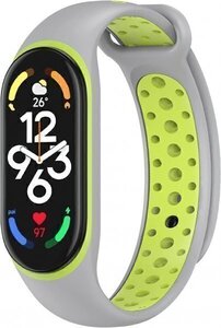 送料無料 Xiaomi Mi Band 7 交換バンド Mi Band 6 対応シリコンバンド Mi Band 5 防水性 スポーツループ 軽量 通気性　イエロー